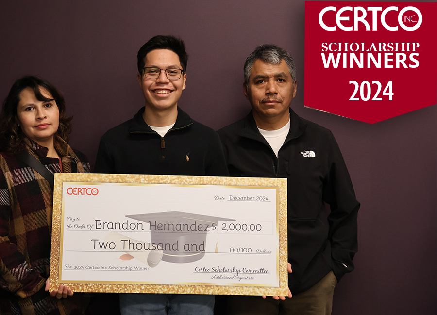 Certco, Inc is pleased to announce the availability of two $2,000 scholarships.
