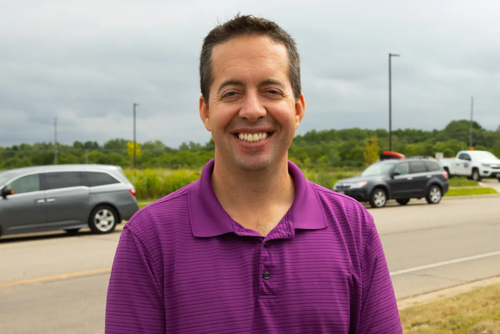 Winners holding check