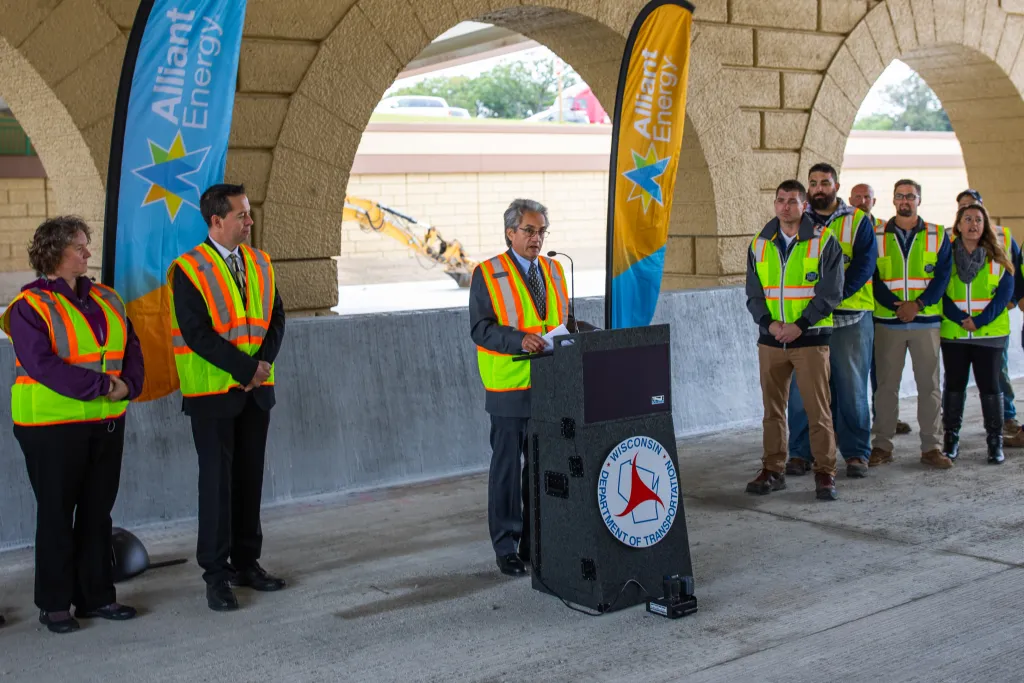 Winners holding check
