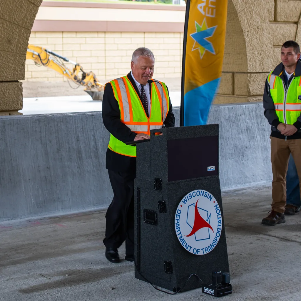 Winners holding check